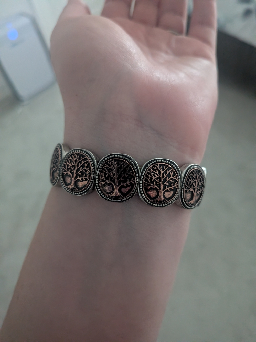 Tree of Life Copper-Tone Stretch Bracelet - Women Jewelry